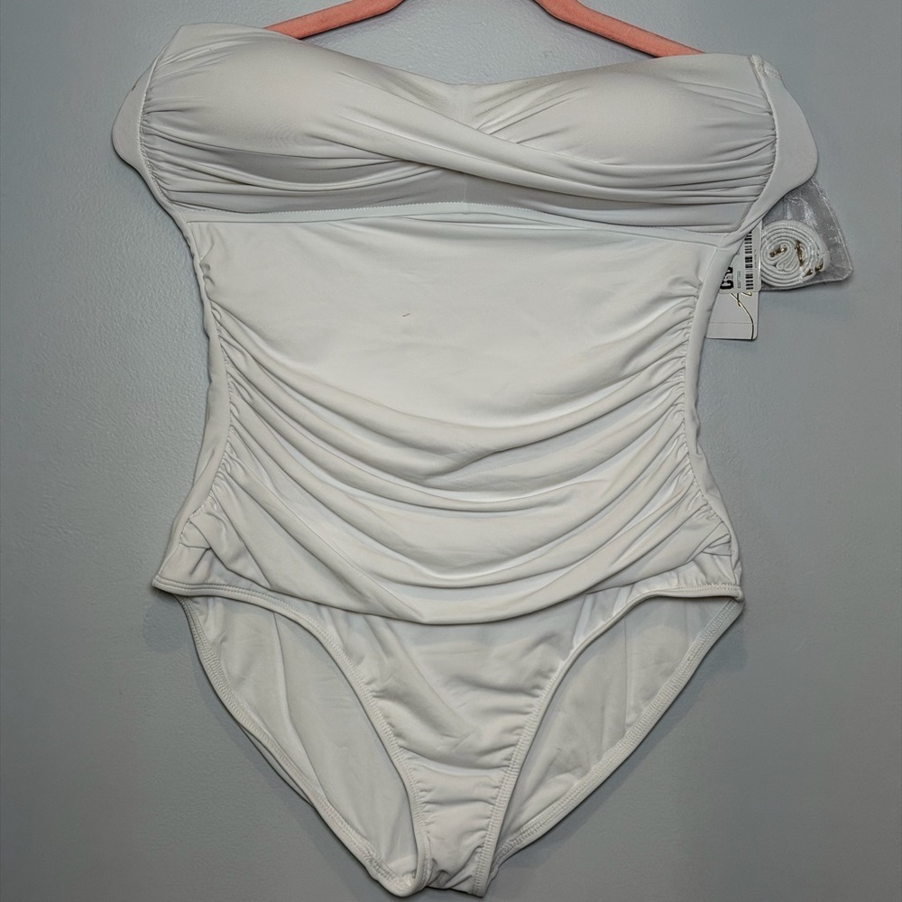 Anne Cole White One Piece Swimsuit